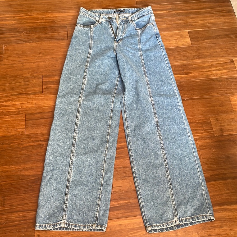 NASTY GAL WIDE LEG JEANS
